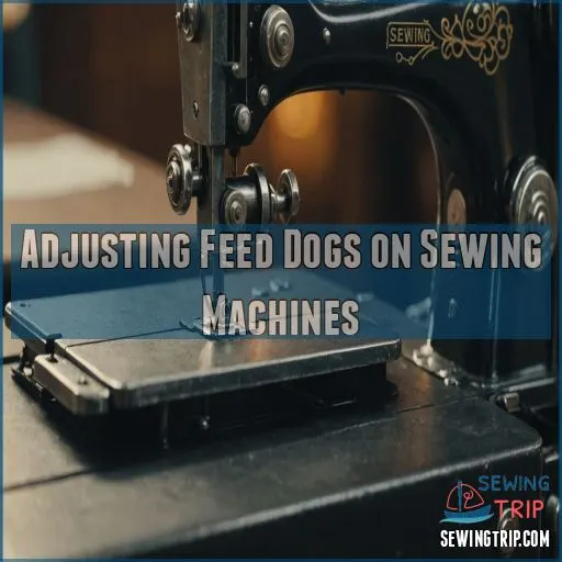 Adjusting Feed Dogs on Sewing Machines