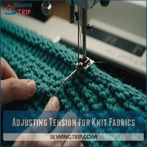 Adjusting Tension for Knit Fabrics