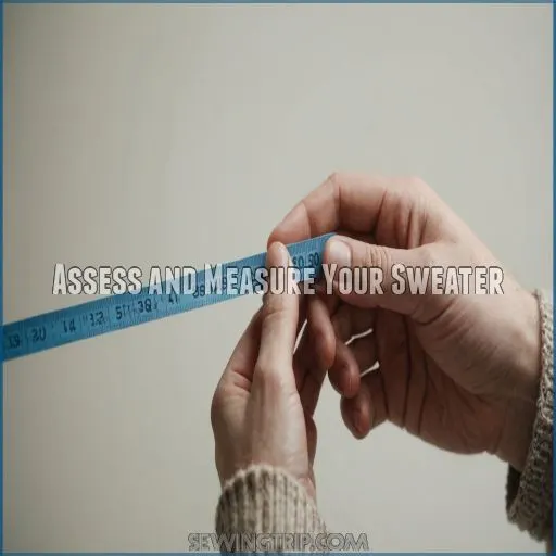 Assess and Measure Your Sweater