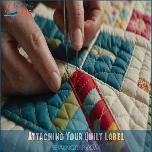 Attaching Your Quilt Label