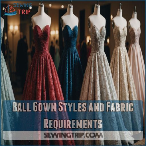 Ball Gown Styles and Fabric Requirements