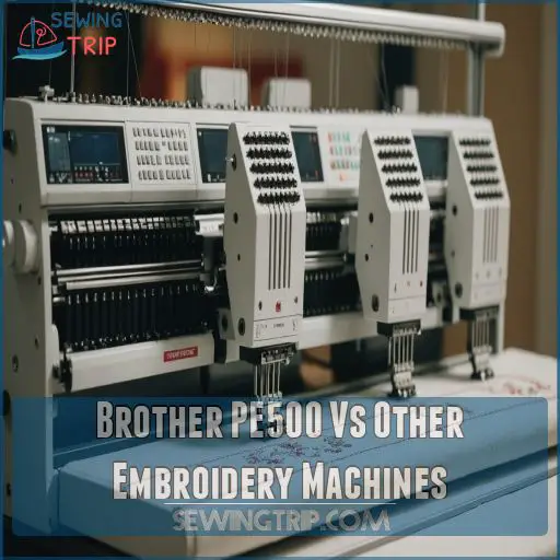 Brother PE500 Vs Other Embroidery Machines