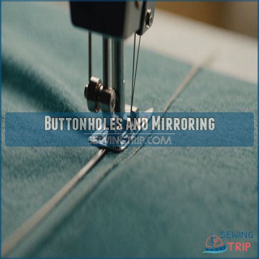 Buttonholes and Mirroring