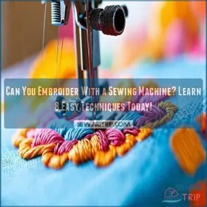 can you embroider with a sewing machine