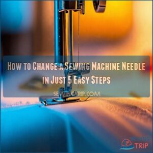 changing a sewing machine needle