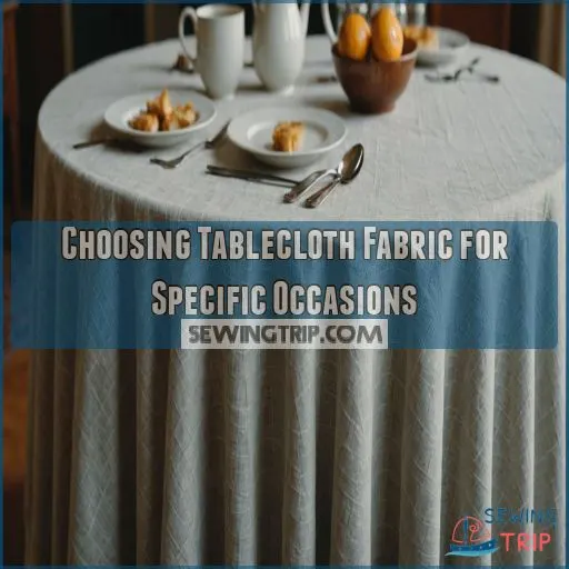 Choosing Tablecloth Fabric for Specific Occasions