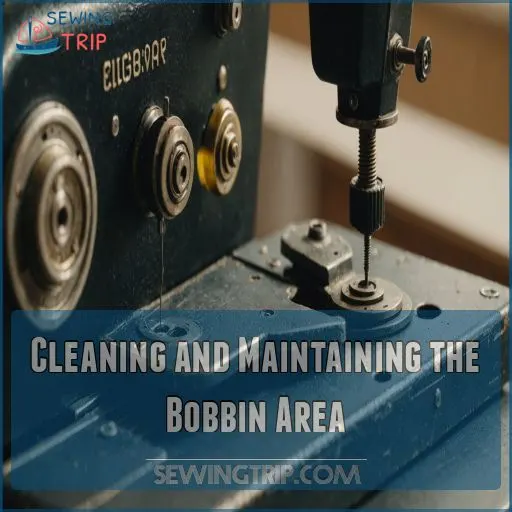 Cleaning and Maintaining the Bobbin Area