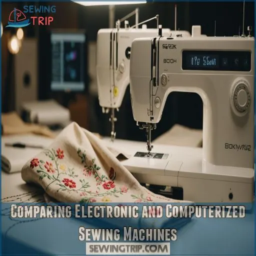 Comparing Electronic and Computerized Sewing Machines