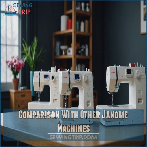 Comparison With Other Janome Machines Comparison With Other Janome Machines