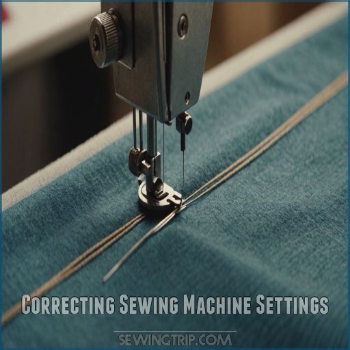 Correcting Sewing Machine Settings Correcting Sewing Machine Settings
