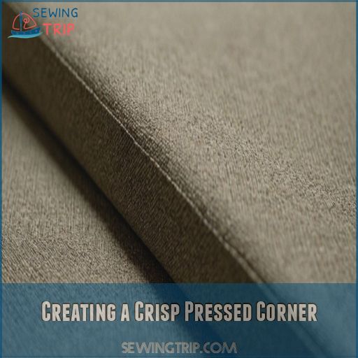 Creating a Crisp Pressed Corner