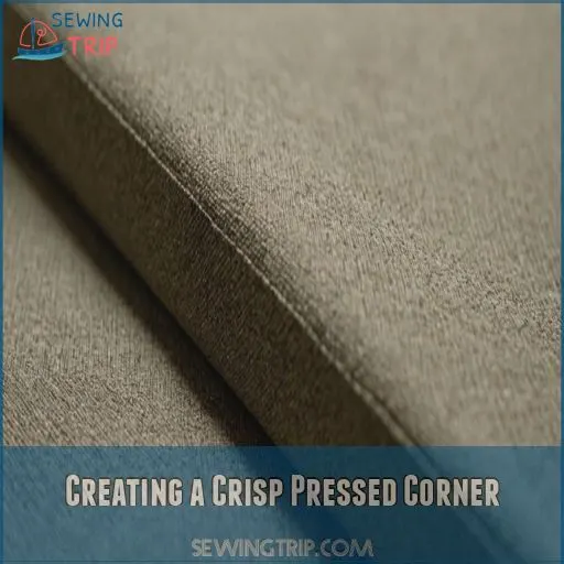 Creating a Crisp Pressed Corner