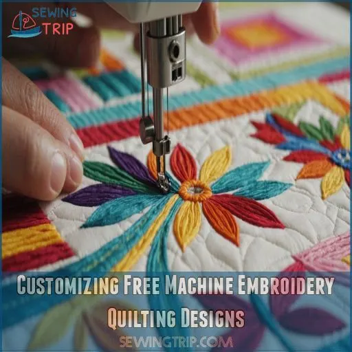 Customizing Free Machine Embroidery Quilting Designs