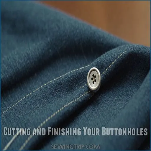 Cutting and Finishing Your Buttonholes