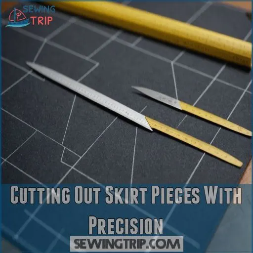 Cutting Out Skirt Pieces With Precision