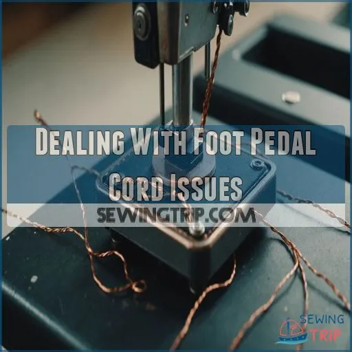 Dealing With Foot Pedal Cord Issues