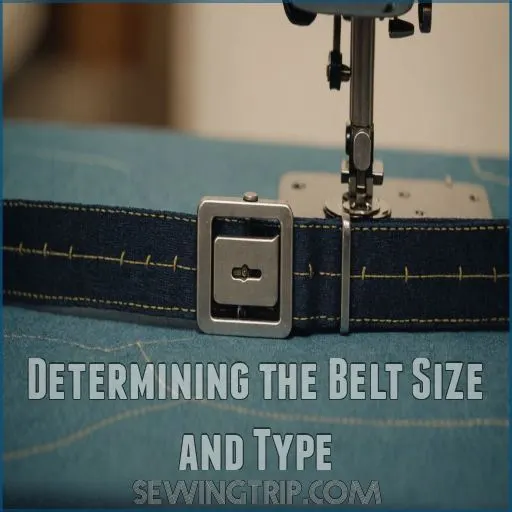 Determining the Belt Size and Type