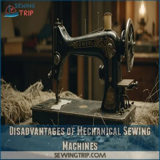 Disadvantages of Mechanical Sewing Machines