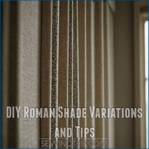 DIY Roman Shade Variations and Tips