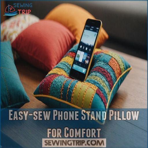 Easy-sew Phone Stand Pillow for Comfort Easy-sew Phone Stand Pillow for Comfort