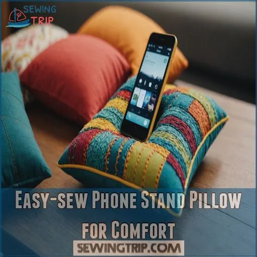 Easy-sew Phone Stand Pillow for Comfort