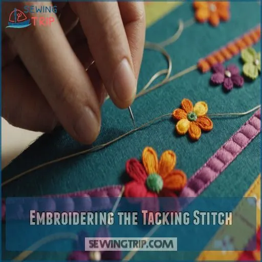 Embroidering the Tacking Stitch