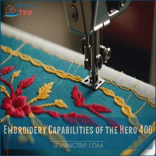 Embroidery Capabilities of The Hero 400