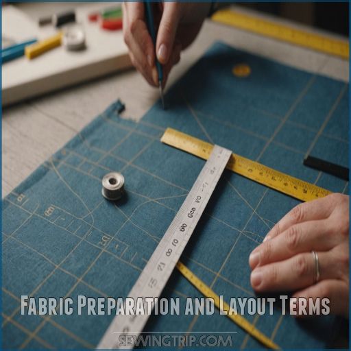 Fabric Preparation and Layout Terms