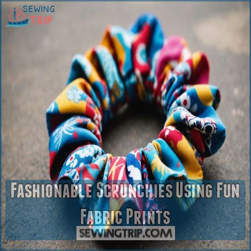 Fashionable Scrunchies Using Fun Fabric Prints