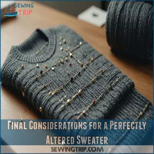 Final Considerations for a Perfectly Altered Sweater