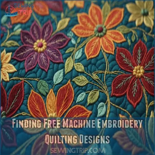 Finding Free Machine Embroidery Quilting Designs