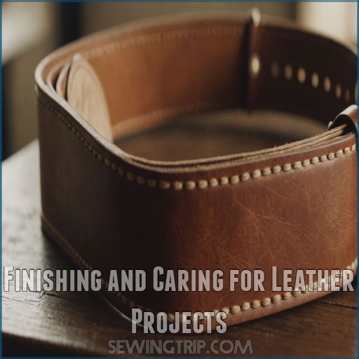 Finishing and Caring for Leather Projects