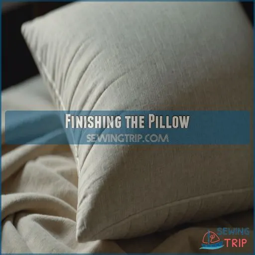 Finishing the Pillow