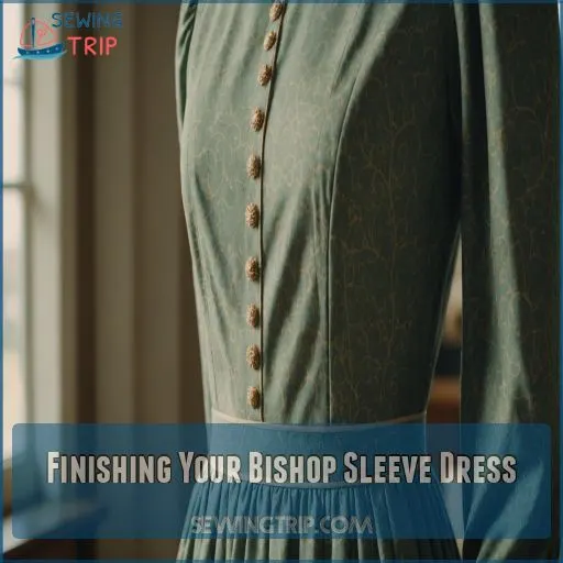 Finishing Your Bishop Sleeve Dress