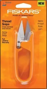 Fiskars Thread Snip Scissors, Gray