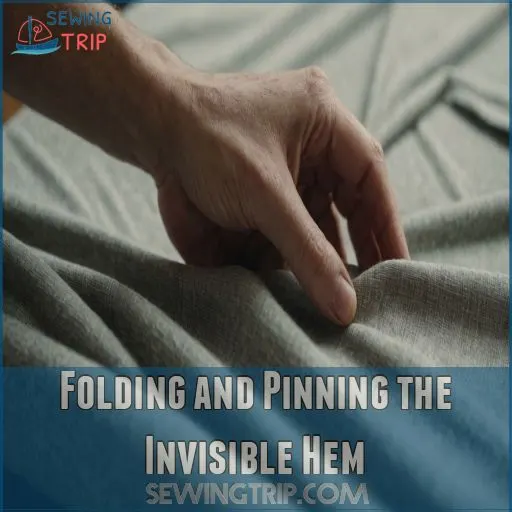 Folding and Pinning the Invisible Hem