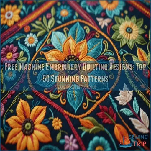 free machine embroidery quilting designs