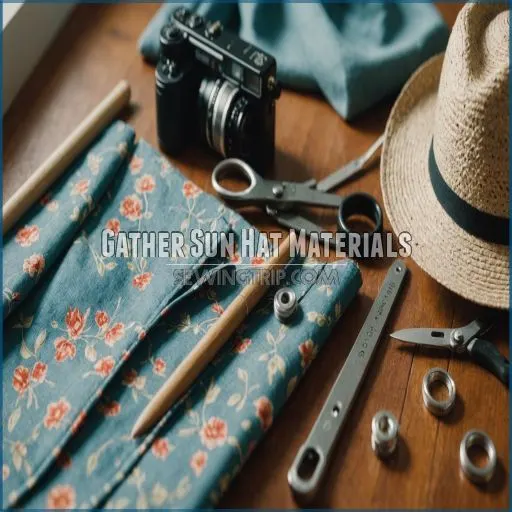 Gather Sun Hat Materials