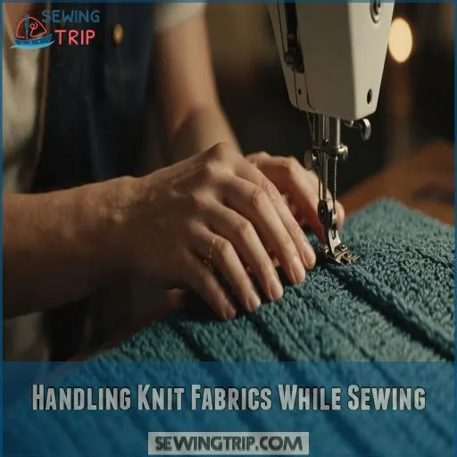 Handling Knit Fabrics While Sewing