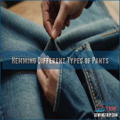 Hemming Different Types of Pants