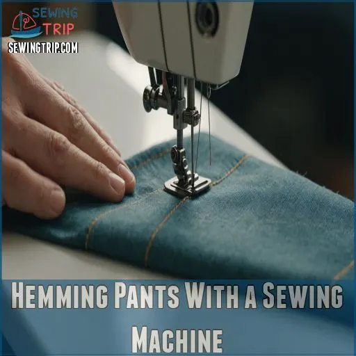 Hemming Pants With a Sewing Machine