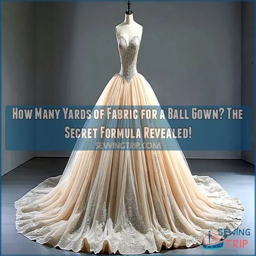 how many yards of fabric for a ball gown