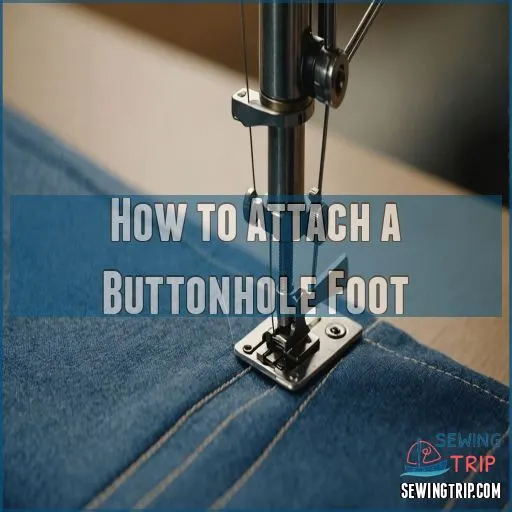 How to Attach a Buttonhole Foot