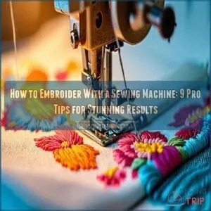 how to embroider with a sewing machine