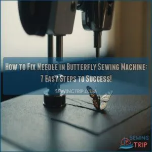 how to fix needle in butterfly sewing machine