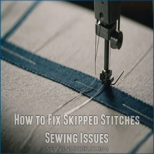 How to Fix Skipped Stitches Sewing Issues