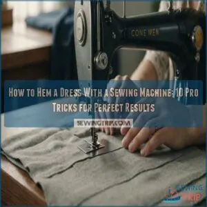 how to hem a dress with a sewing machine