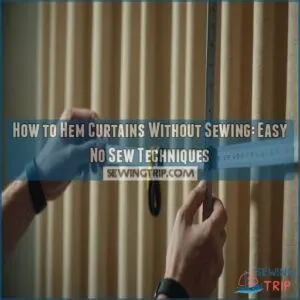 how to hem curtains without sewing