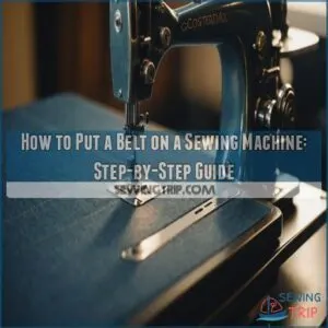 how to put a belt on a sewing machine