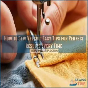 how to sew velcro